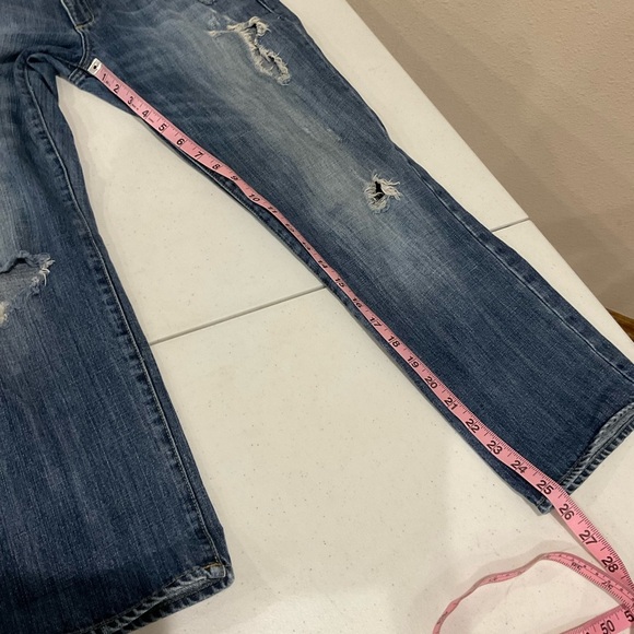 Vintage Abercrombie & Fitch Distressed Jeans Med Wash Women’s Size 10 - Picture 8 of 14
